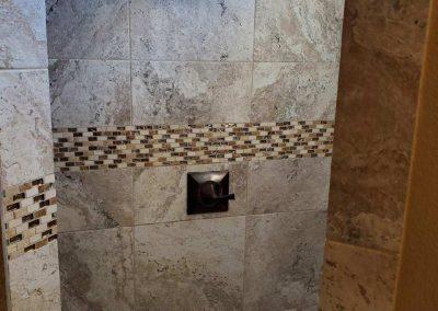 Scenic Bluffs shower after bathroom remodel